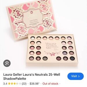 NWT sold out eyeshadow palette from Laura gellar